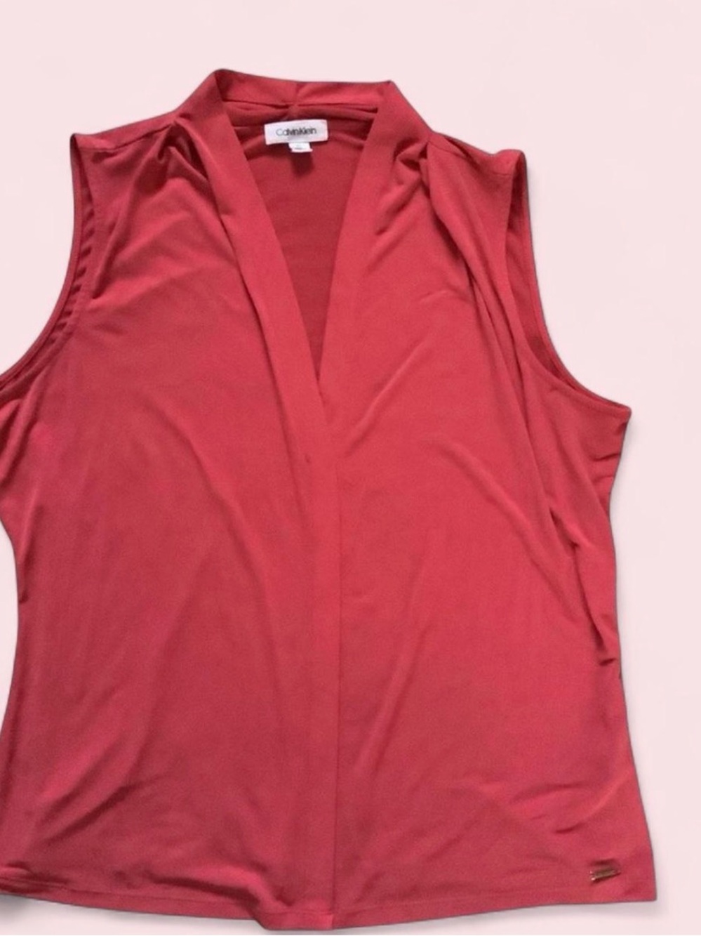 Calvin Klein Pink XL Women’s No sleeve Blouse